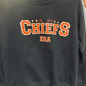 Taylor Swift Black Chiefs Era Sweatshirt
